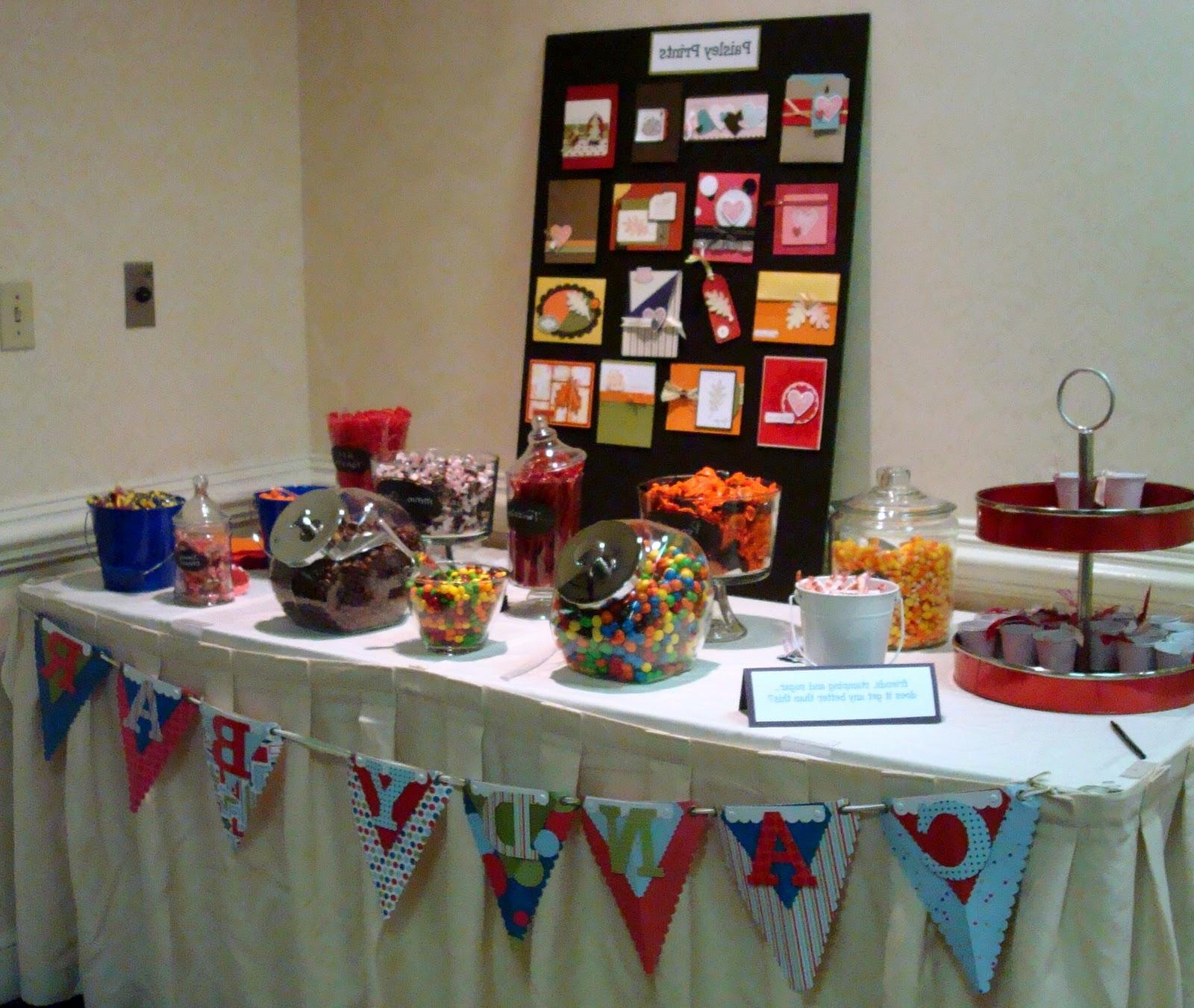 The candy buffet we set up was