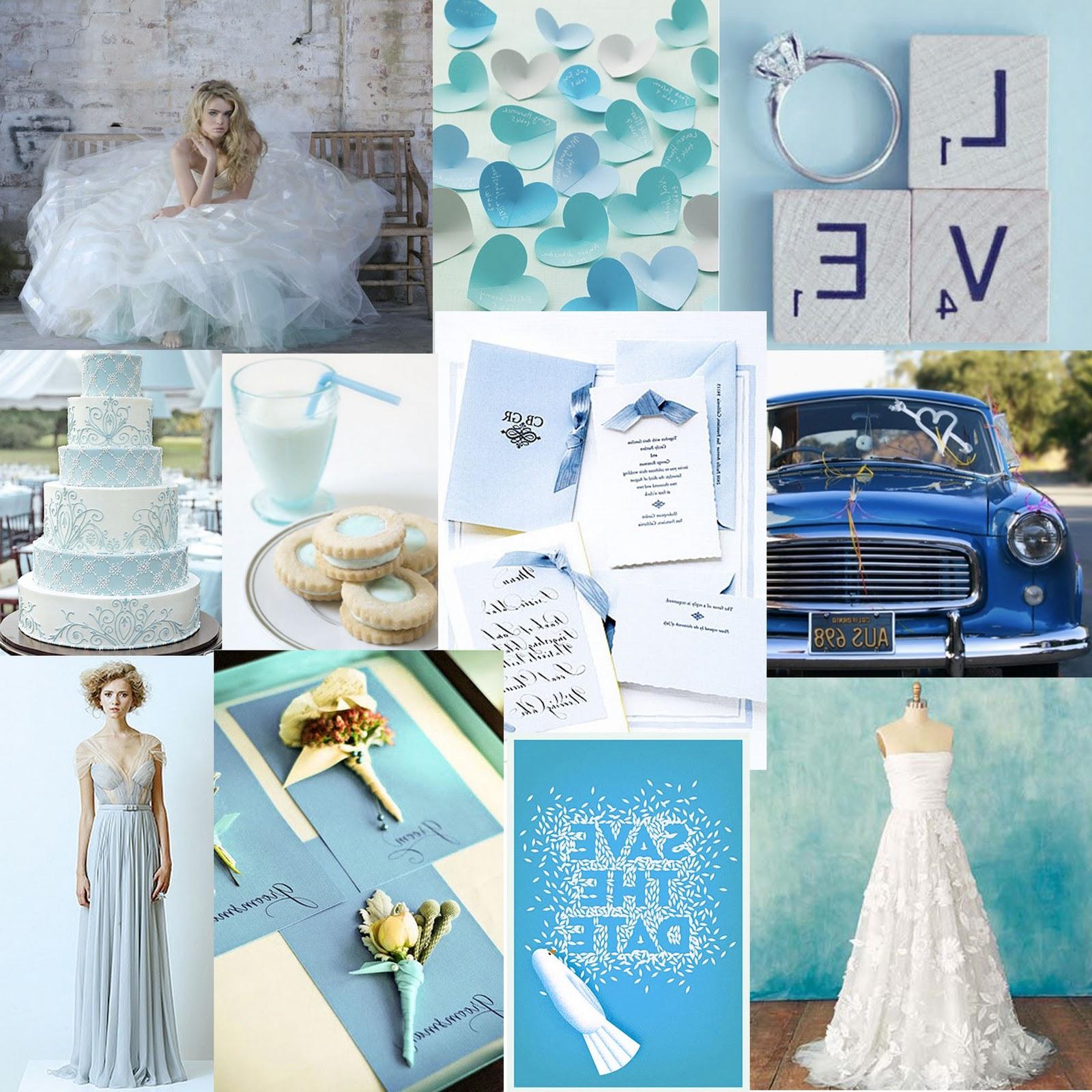 blue wedding dress by Alexis