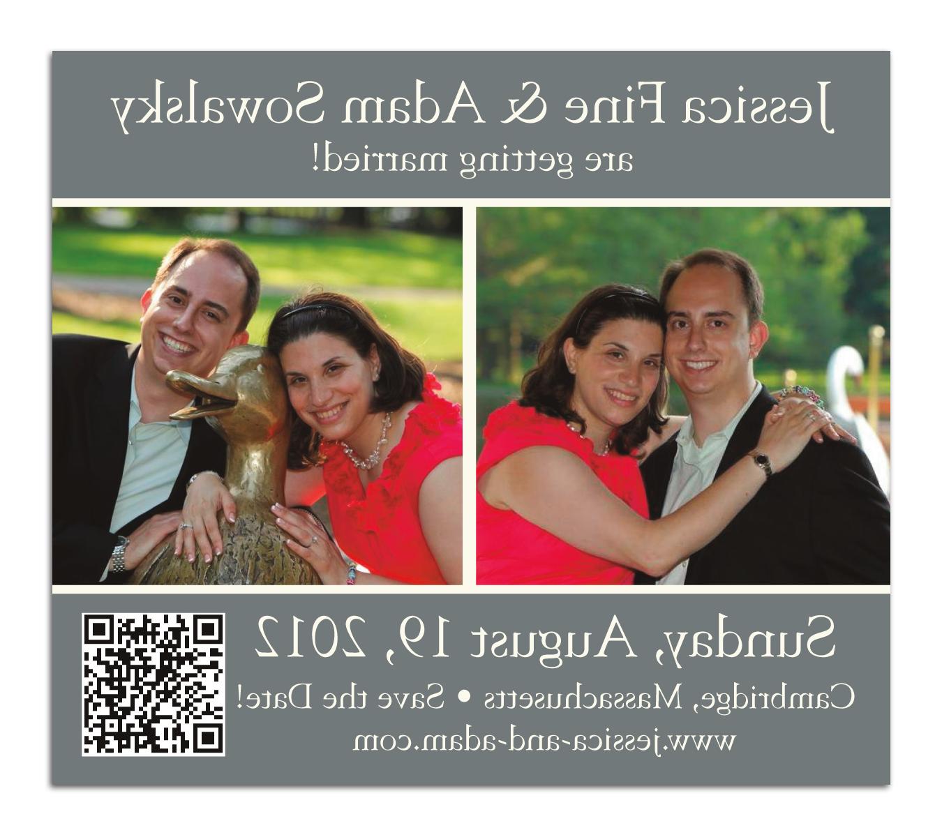 QR code Save the Date Magnet