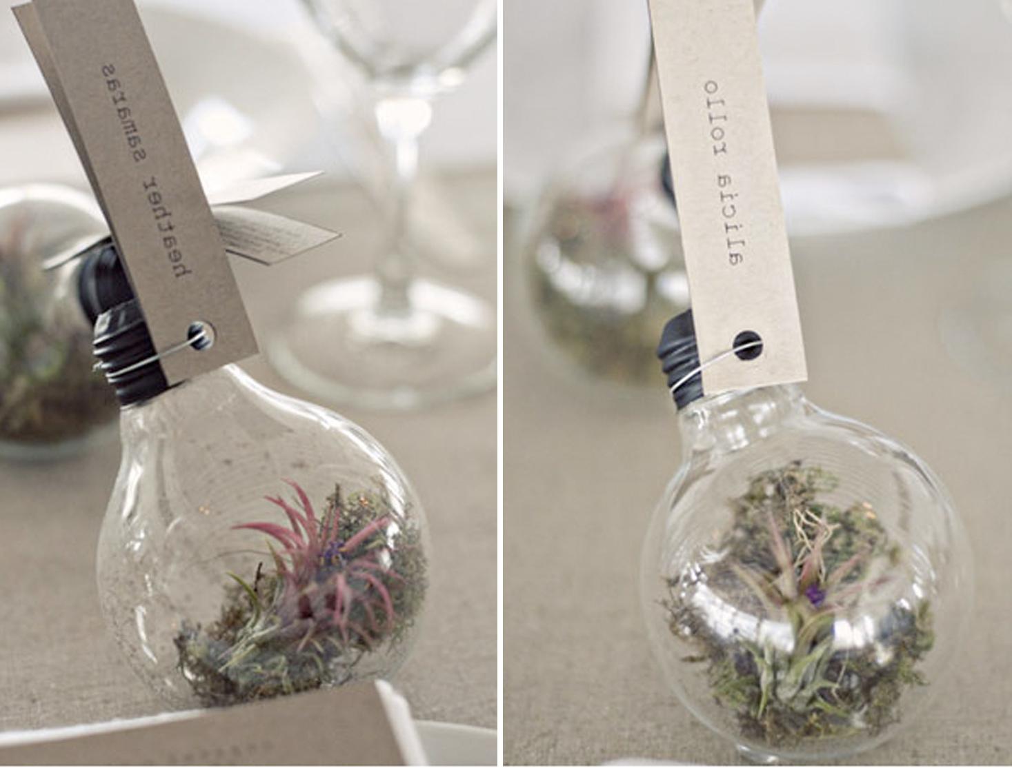 the favors as place cards.