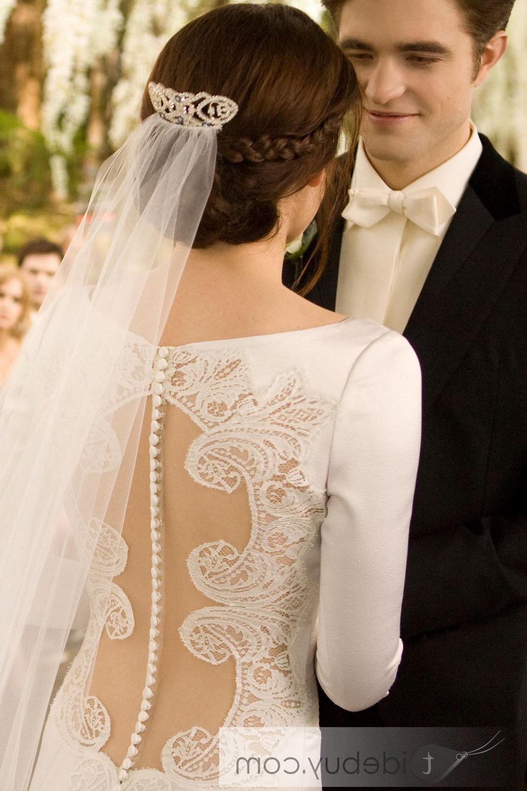 V-neck Long-Sleeve Wedding