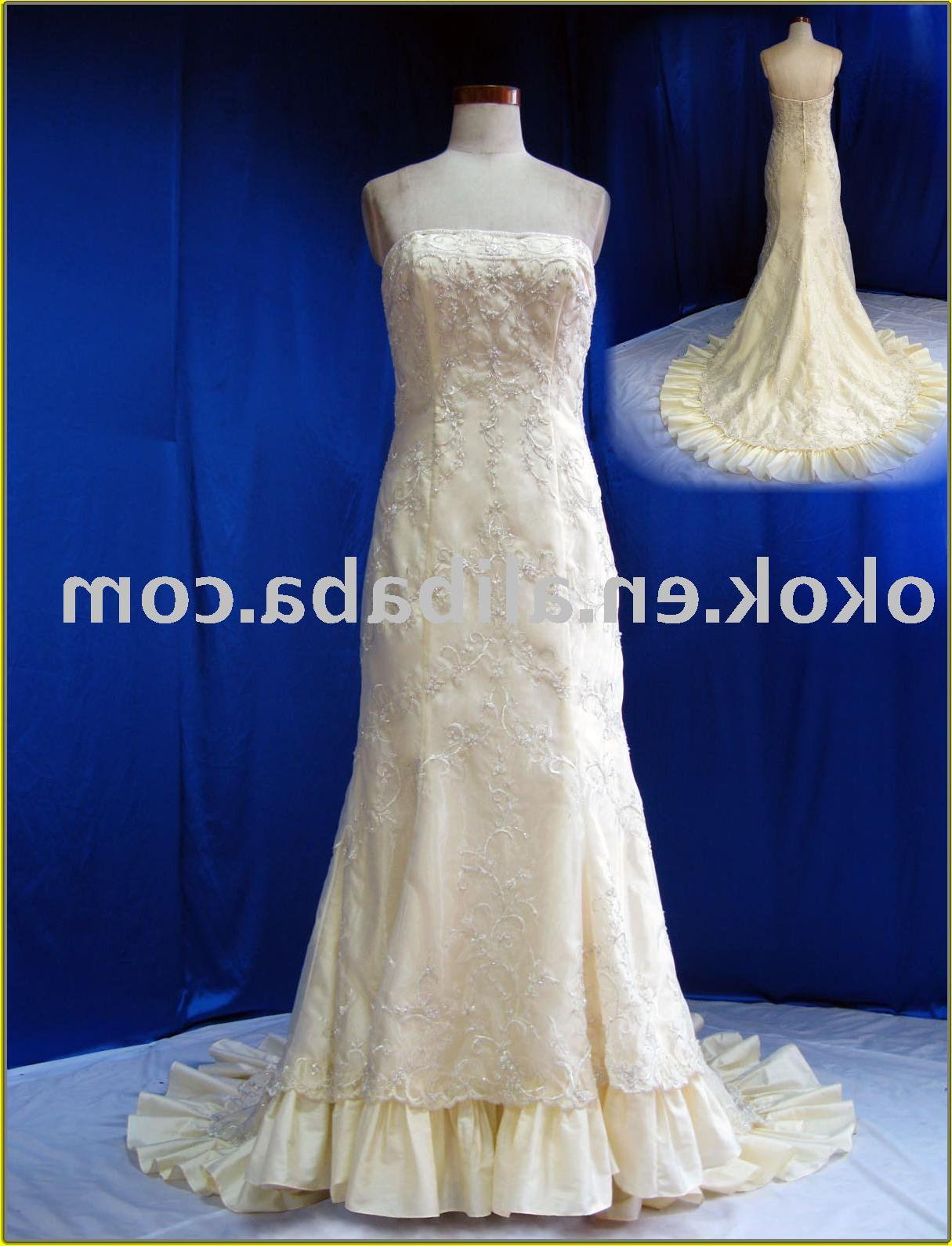 VA017 silhouette wedding dress