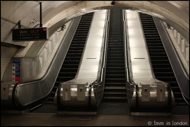 Disused Escalator in Charing Cross Station