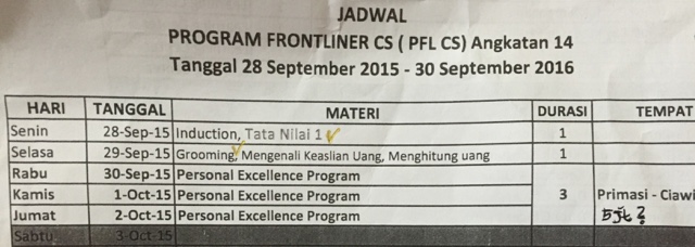 BCA PFL CSO SCHEDULE