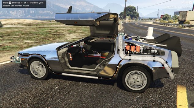 grand theft auto 5 delorean 01