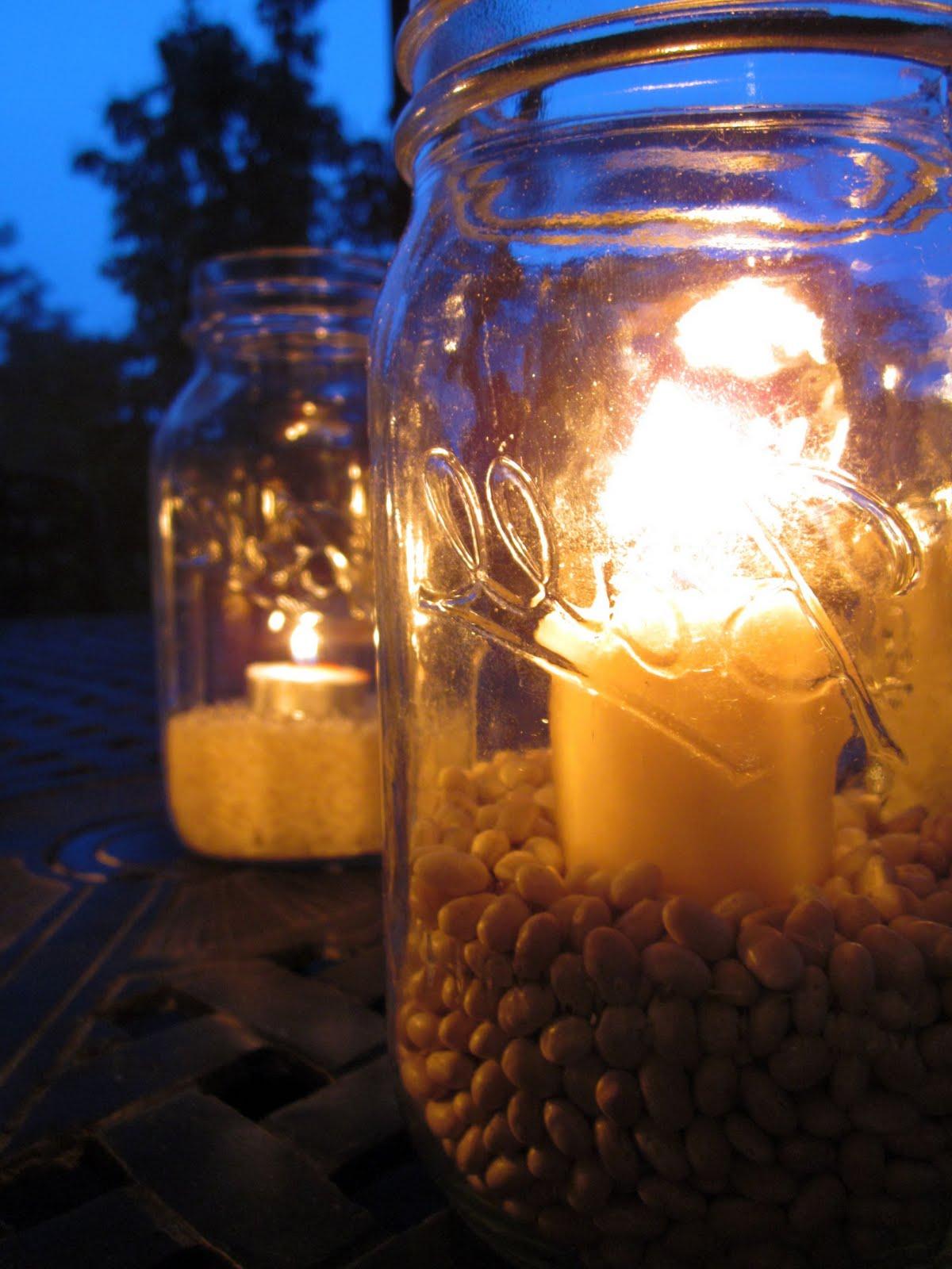 Mason Jars, Candles