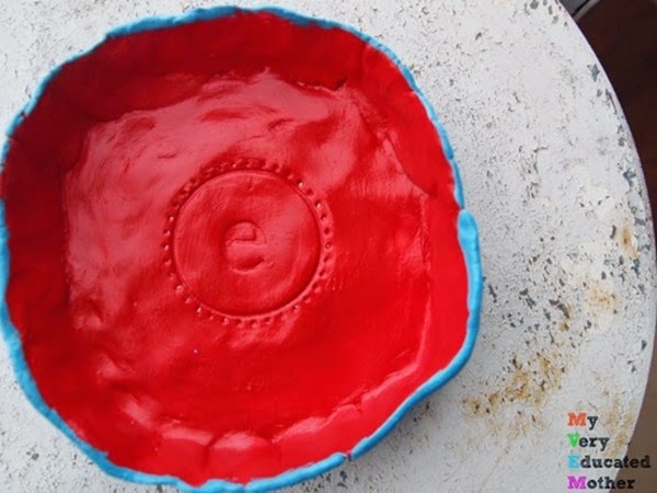 Awesome idea to use stamps on clay! via @mvemother