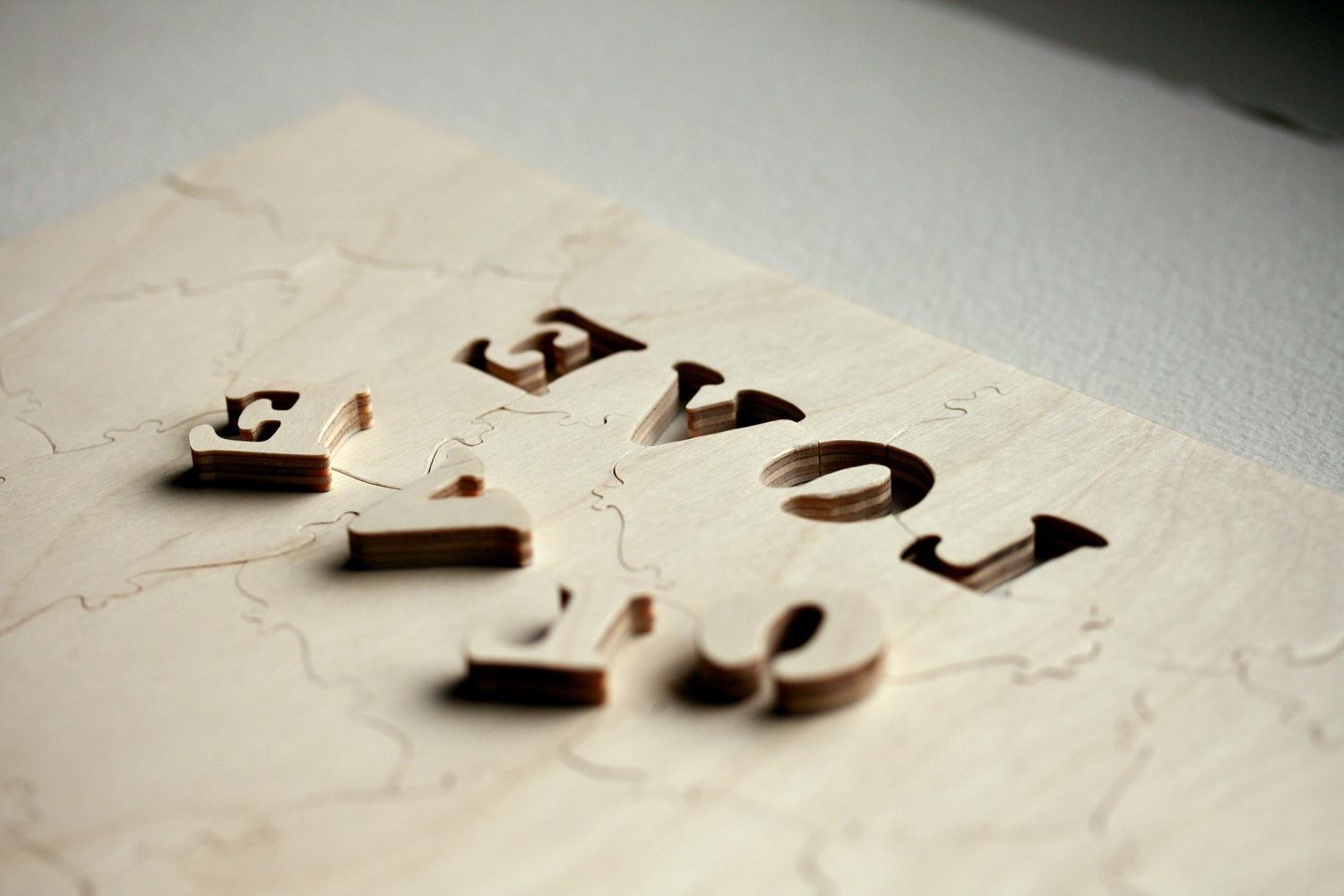 Wedding Puzzle Guest Book LOVE