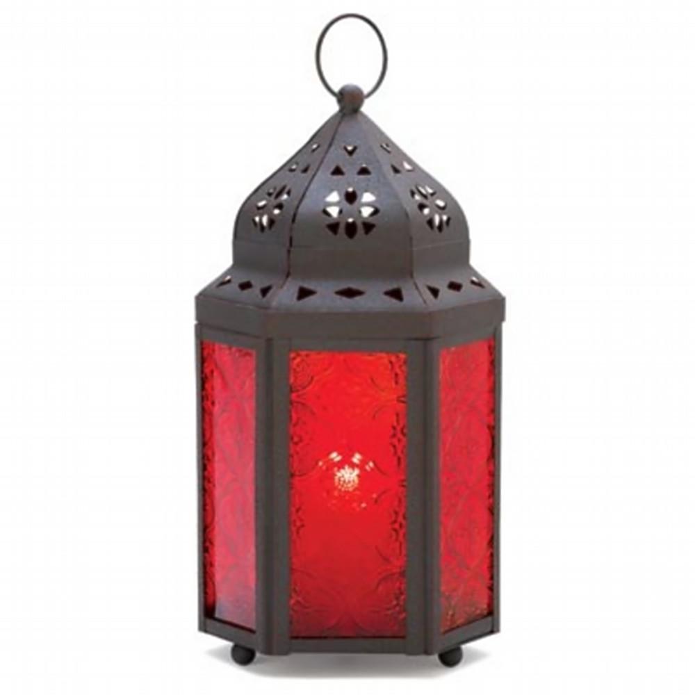 12 RICH RED MOROCCAN LANTERN CANDLE HOLDER WEDDING CENTERPIECES