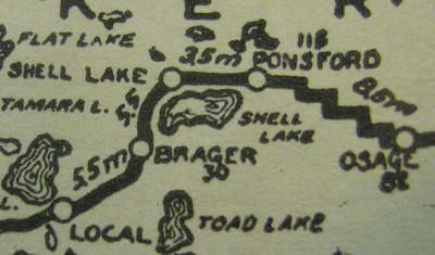 1924-1925 Highway Map