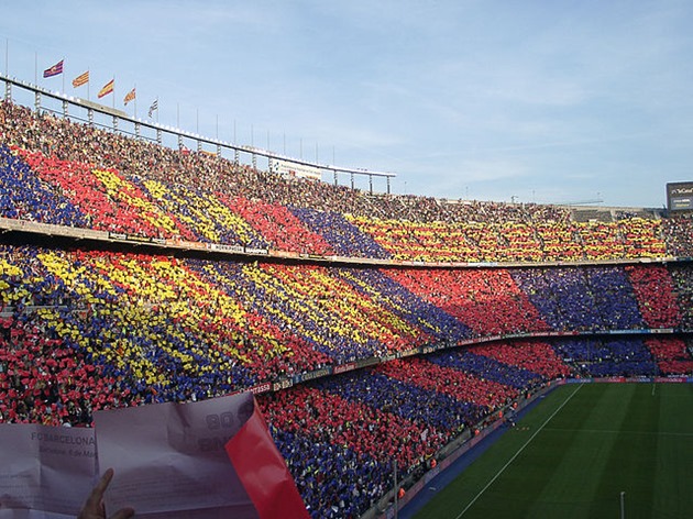 Support for Barca at Camp Nou