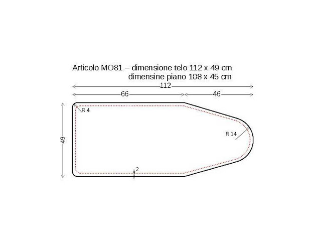 Telo copriasse per mobiletto 110 x 58 - 1