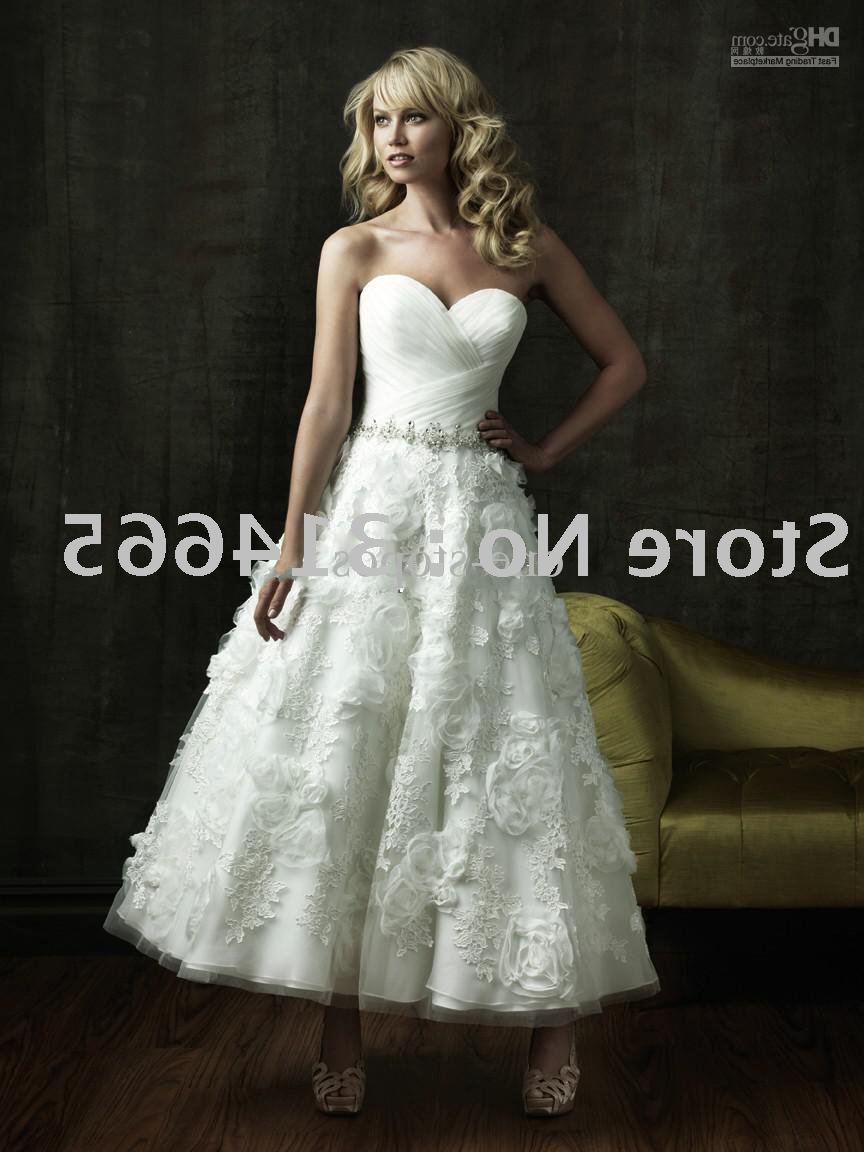 Applique Wedding Dress