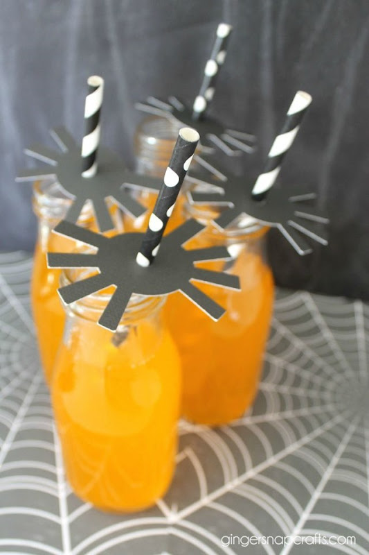spider straw toppers