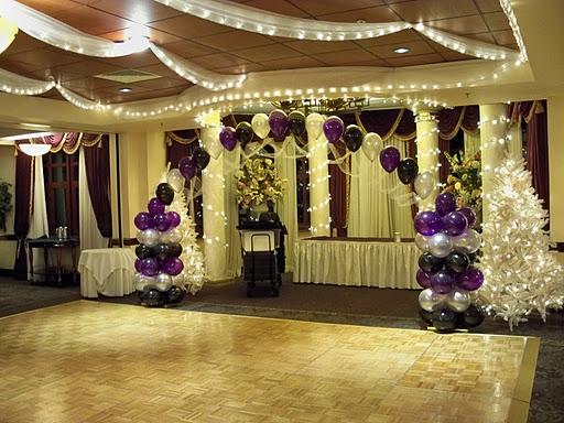 purple and silver real wedding