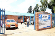 November 14,2016. The elder sister of Nothemba Lebepe, the principal of  Paul   Mosaka   Primary   School  in Pimville, drives her car off the  school  grounds after
the principal was attacked .Pic. Mduduzi Ndzingi. © Sowetan