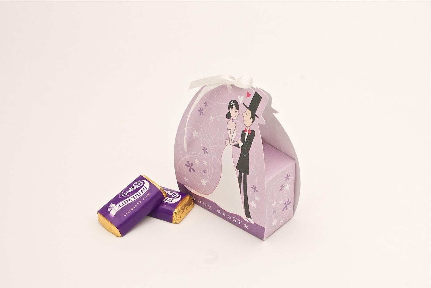 Purple Wedding Favor Box-Ideal