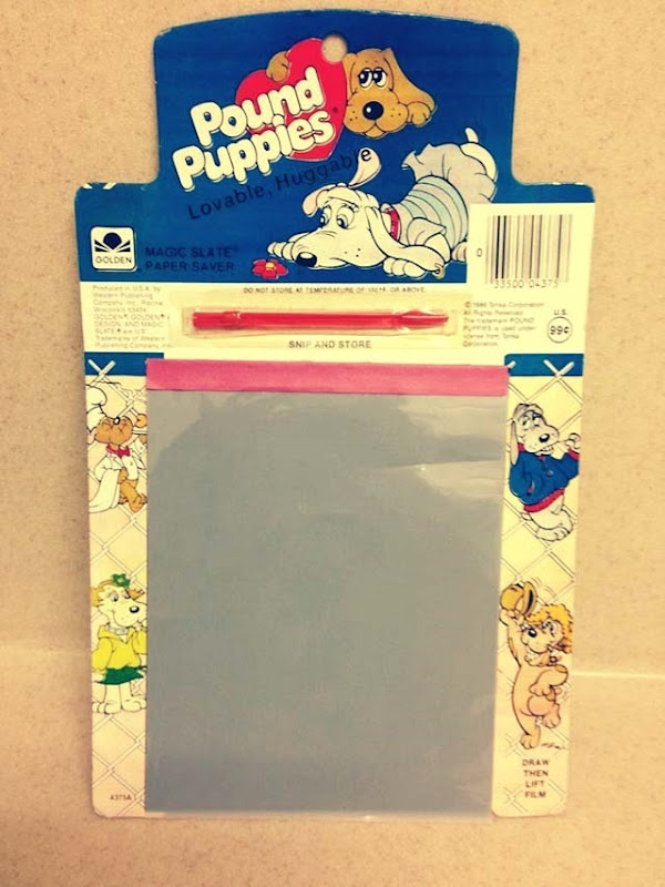 Pound Puppies Blue Magic Slate Paper Saver