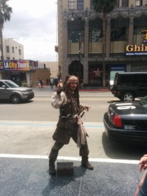 Captain Jack Sparrow at the Hollywood Walk of Fame