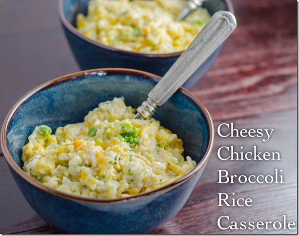 Cheesy Chicken Broccoli Casserole (option to be a freezer meal)