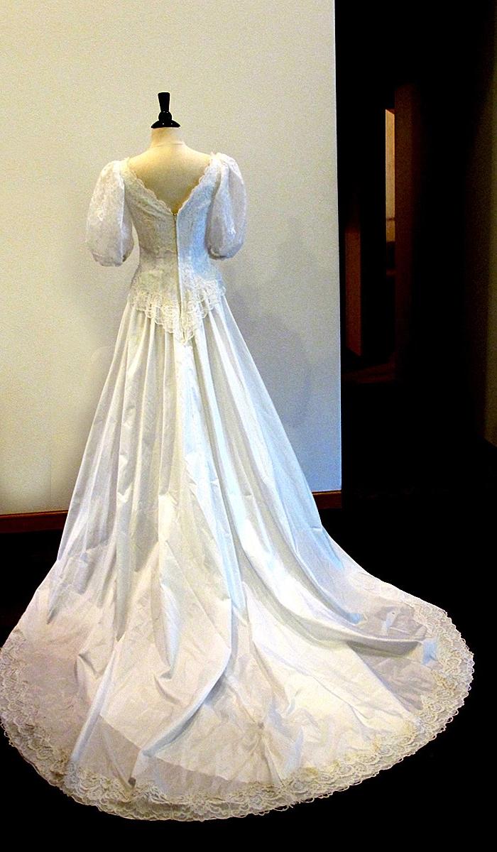 50s white dress   Wedding dress   vintage bridal gown   wedding gown   satin