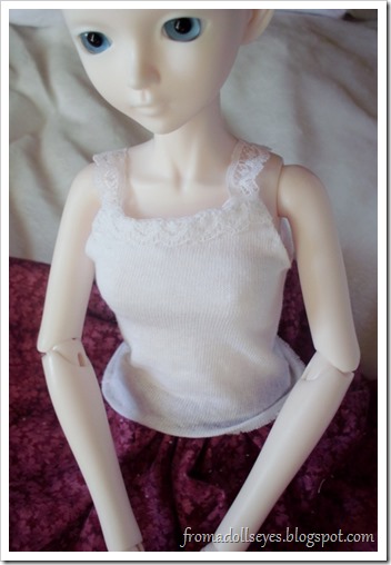 lace trimmed doll tank top