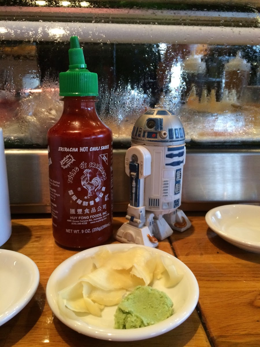 R2D2 is a soy sauce dispenser!