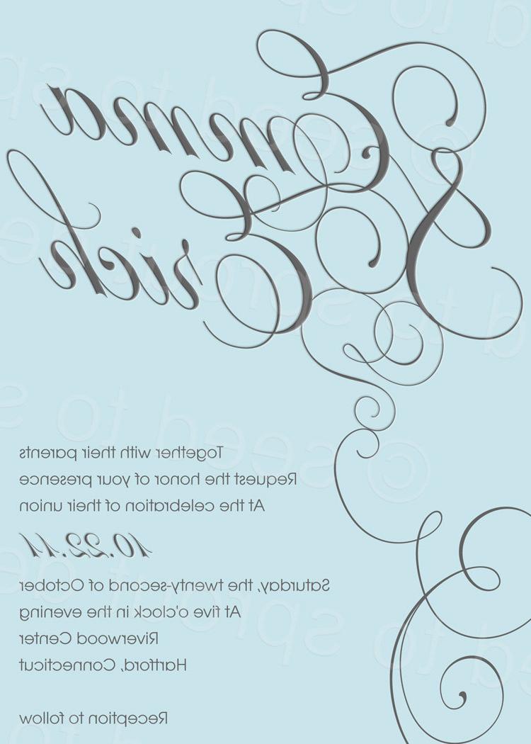 Printable Wedding Invitation