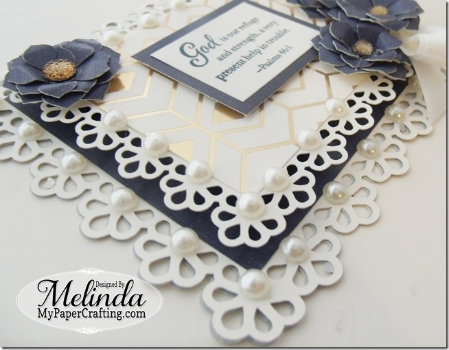 Pazzles Craft Room Scalloped Edge Card With CTMH Stamp