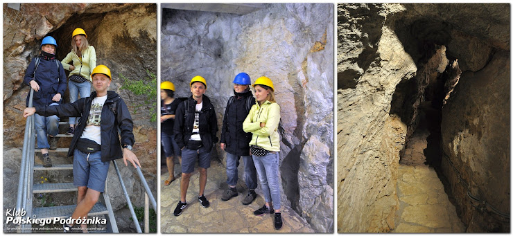 Trasa podziemna w jaskini na Kadzielni w Kielcach