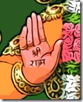 [Hanuman's hand]