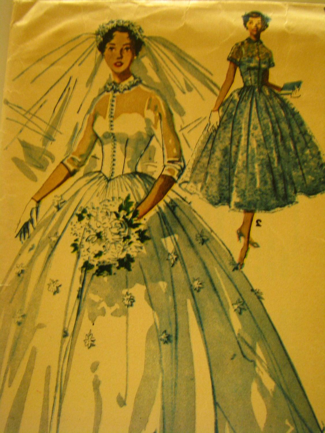 1950 Vintage Wedding Dress