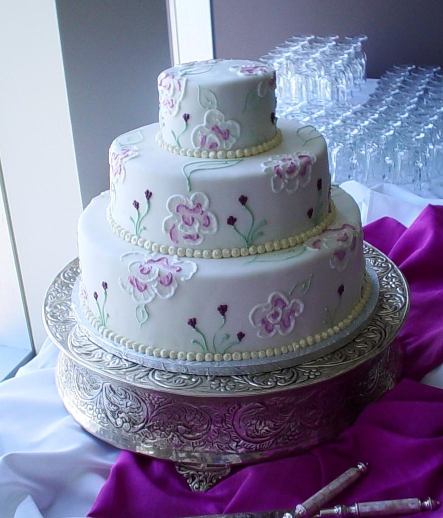 Wedding Cake with brushed