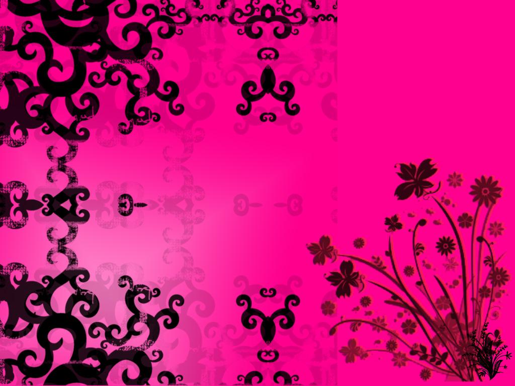 pink and black decorations