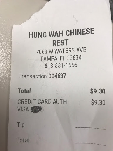 Chinese Restaurant «Hung Wah», reviews and photos, 7063 W Waters Ave, Tampa, FL 33634, USA