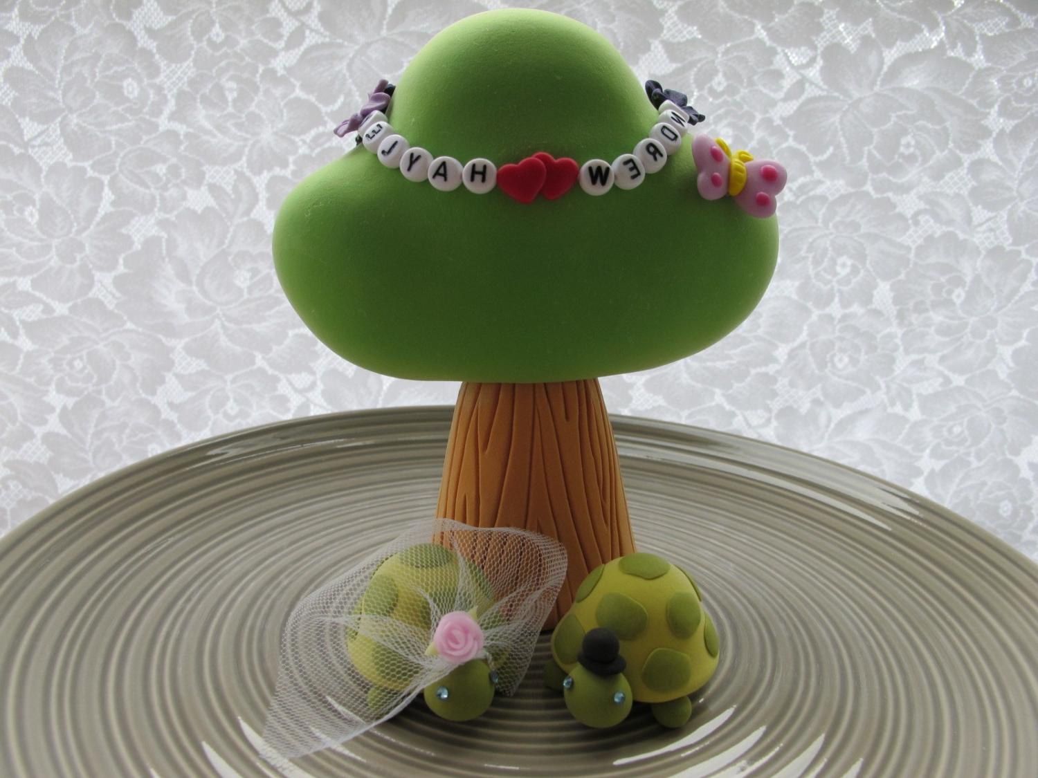 A cartoonish cake-topper