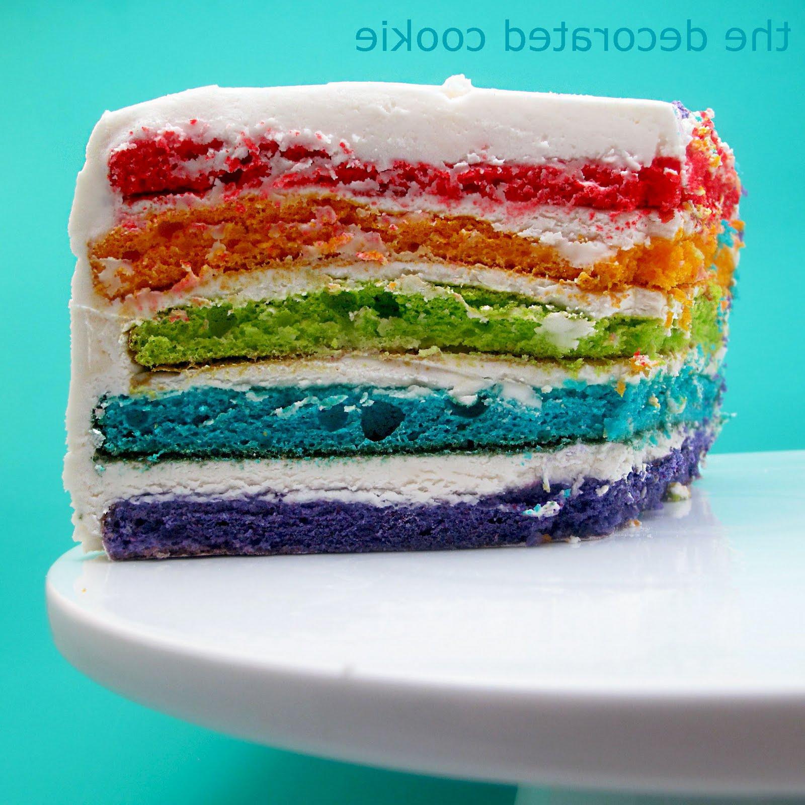 The original rainbow cake is