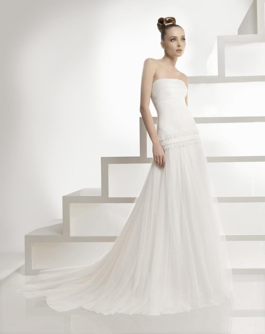 White Simple Wedding Dress