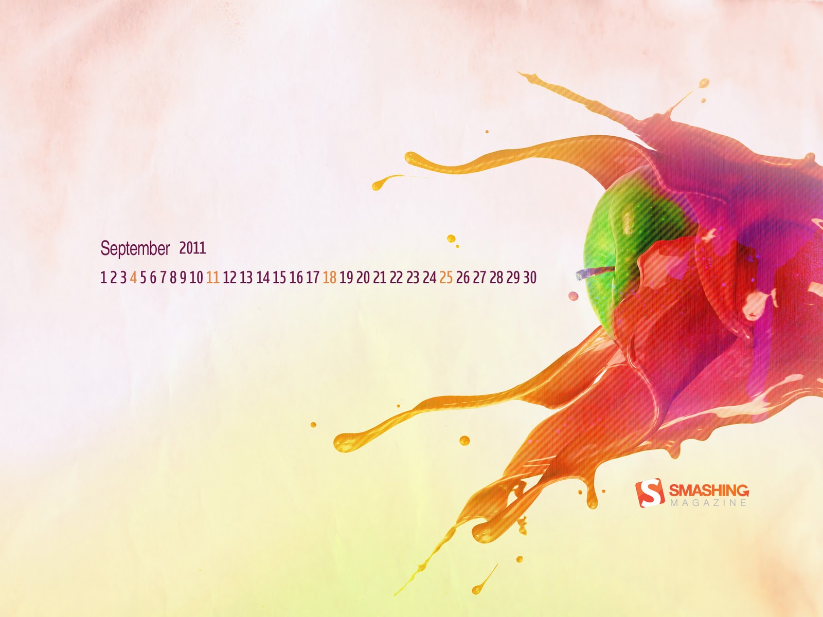 Desktop Wallpaper Calendar: