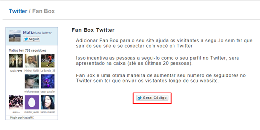 Coloque o Fan Box Twitter no seu blog (caixa de fãs do Twitter) - Visual Dicas