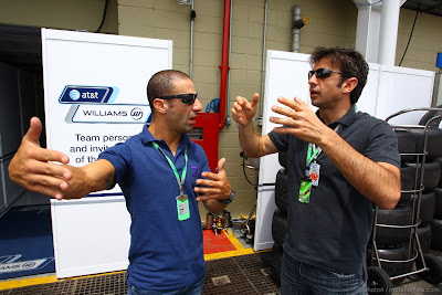 Тони Канаан и Кристиан Фиттипальди на Гран-при Бразилии 2011