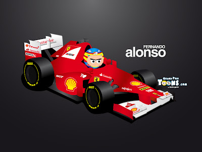 Фернандо Алонсо Ferrari F2012 Grand Prix Toons