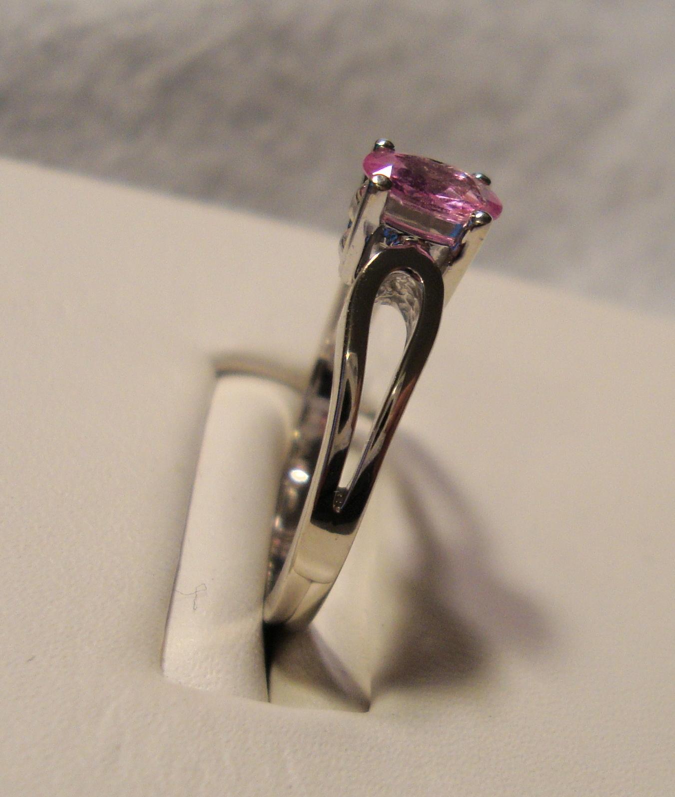 Pink Sapphire Ring 14k