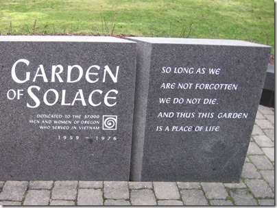 IMG_2356 Oregon Vietnam Veterans Living Memorial - Garden of Solace at Washington Park in Portland, Oregon on February 15, 2010