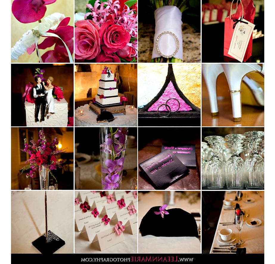 The hot pink and black wedding