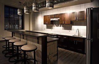 Brix Apartment Lofts-Clubroom Kitchen