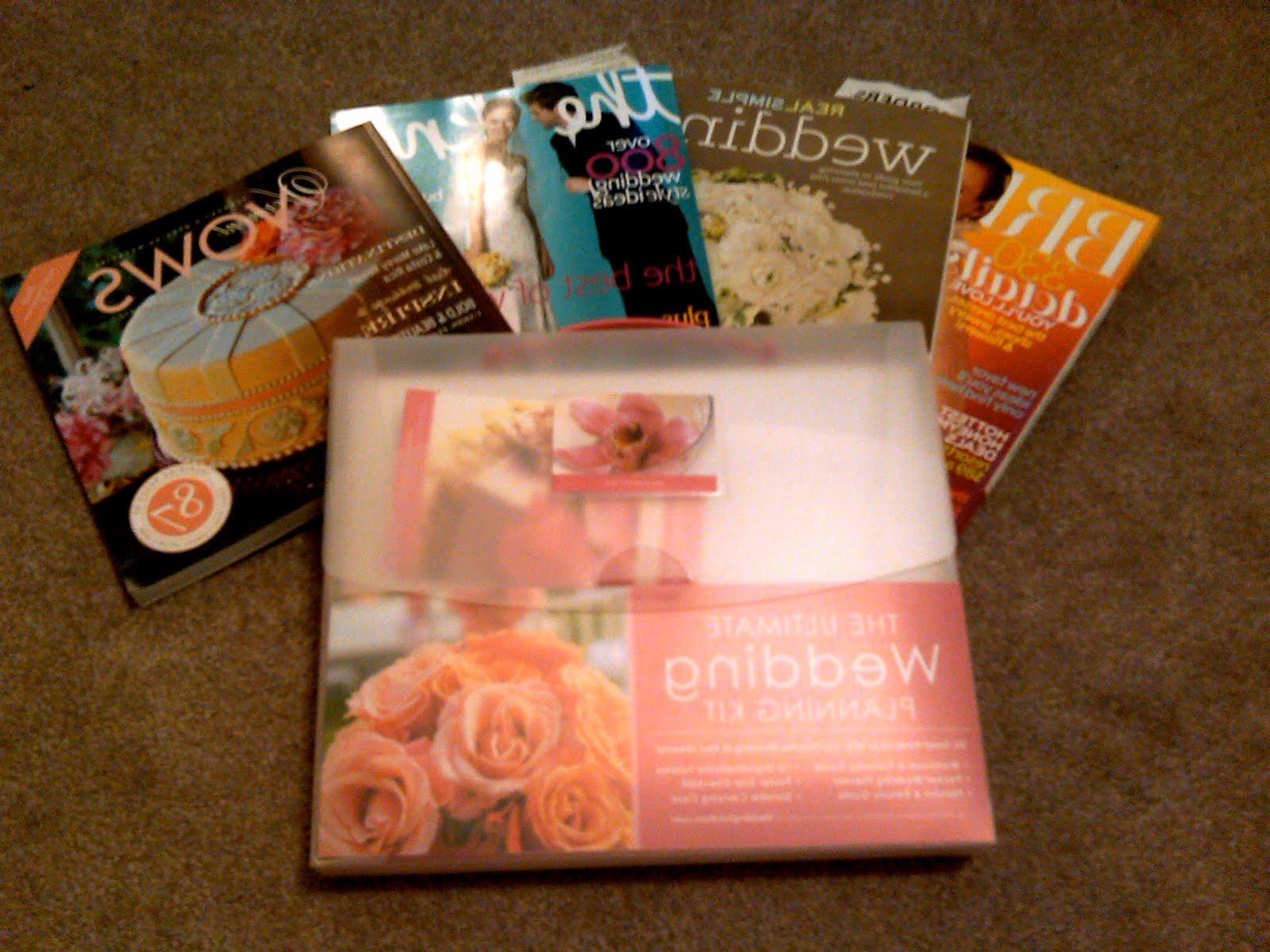 some wedding magazines!