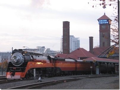 IMG_9726 Southern Pacific Daylight GS-4 4-8-4 #4449 at Union Station in Portland, Oregon on October 20, 2009