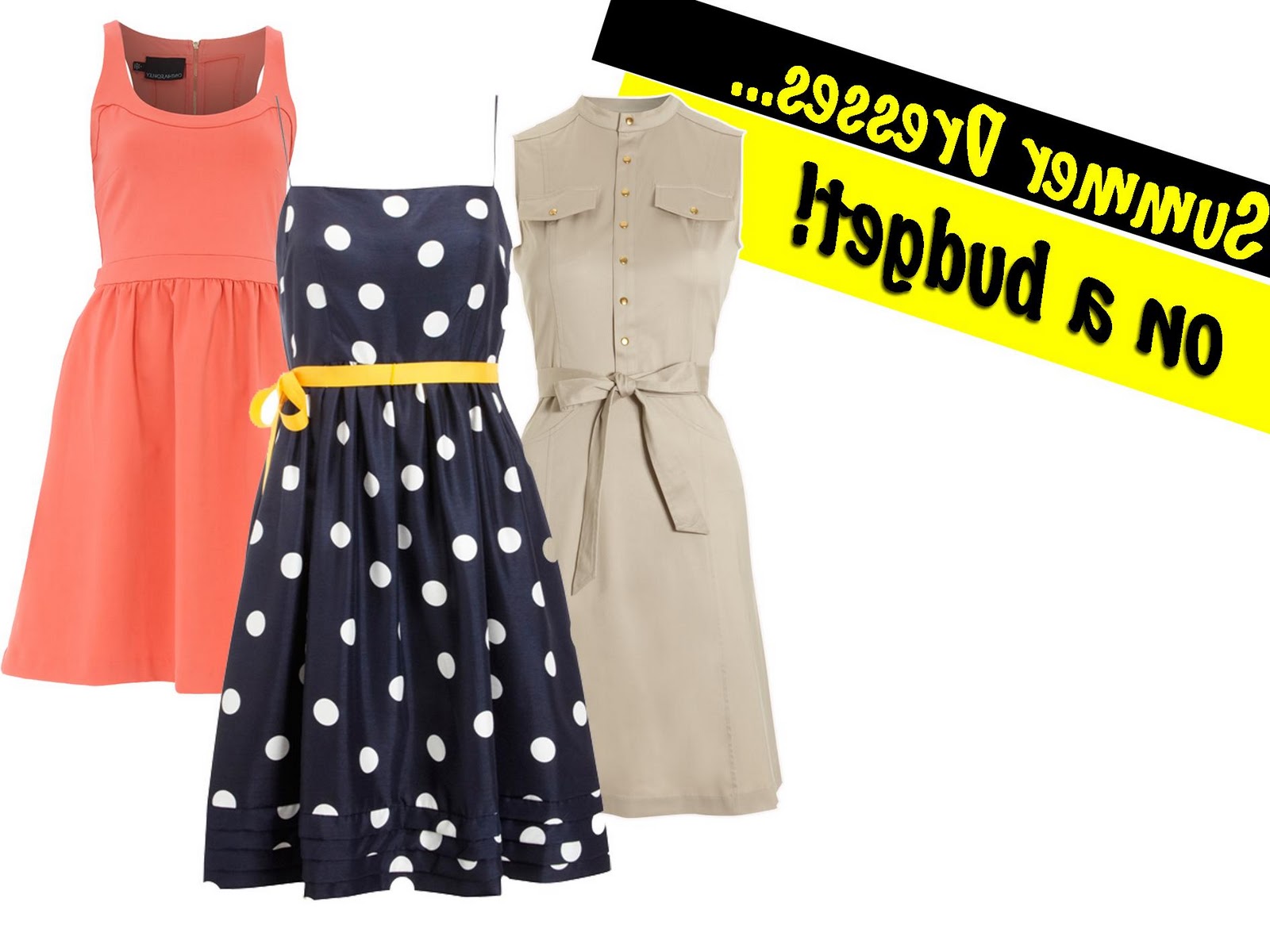 50?s style Polka Dot Yellow