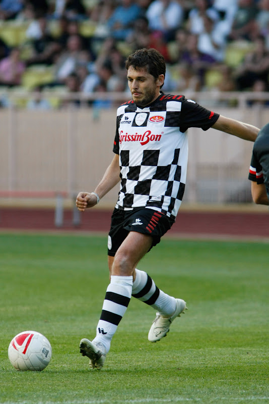 Джанкарло Физикелла на благотворительном футбольном матче в Монте-Карло 2011